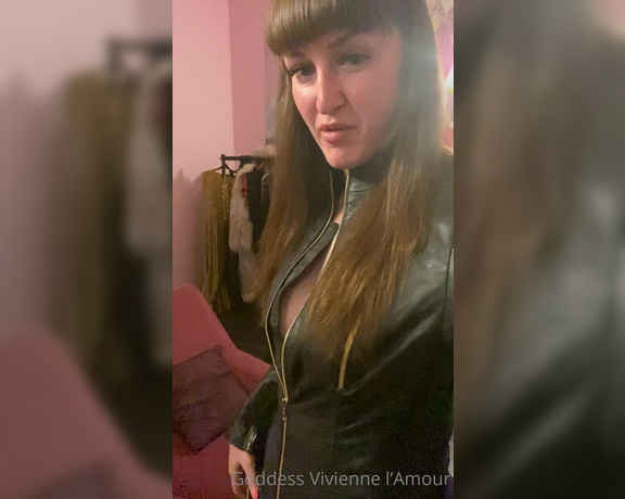 Vivienne L'Amour aka Vlproductionsuk OnlyFans - New leather outfit trying