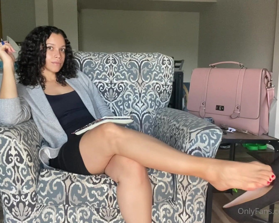 Liv aka Soldmysole OnlyFans - 6 minutes (roleplay + joi + dangling) Your coworker catches you staring at her heels You can’t take