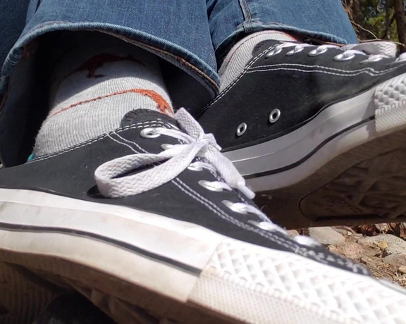 Mikayla Miles aka Themikaylamiles OnlyFans - #converse #shoetie #shoedangle #bigfeet #soles #mikaylamiles