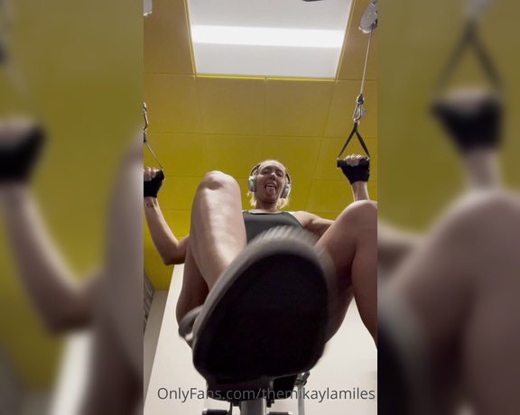 Mikayla Miles aka Themikaylamiles OnlyFans - Having fun at the gym! #giantess #workout #pov #muscles #flex #stomp #lifting