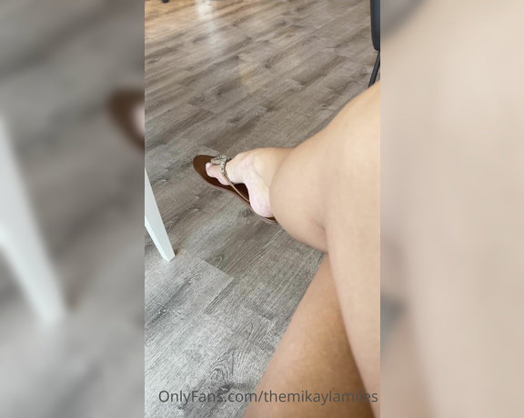 Mikayla Miles aka Themikaylamiles OnlyFans - Just a little shoe play while I wait for my appointment!