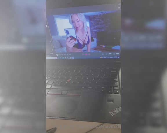 Missbehavin26 aka Missbehavin26 OnlyFans - Video msg I sent to one of my friends  lil background footage of my most recent video, cuckoldin