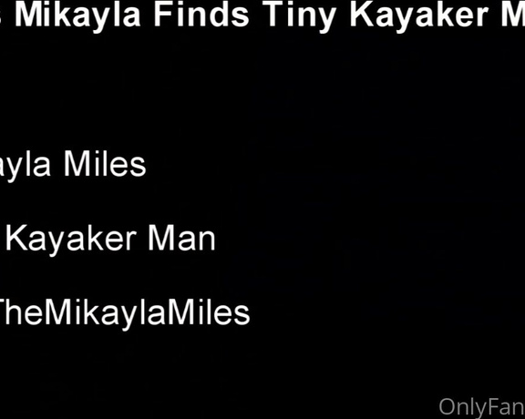 Mikayla Miles aka Themikaylamiles OnlyFans - BadASS #giantess #mikaylamiles finds a #tiny Kayaker Man and swallows him whole! #vore #shortclip #g