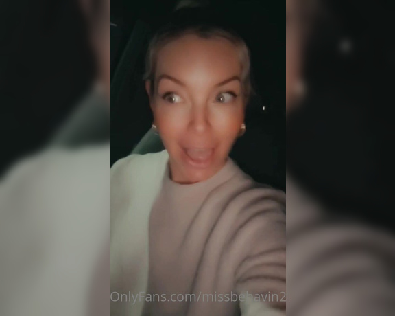 Missbehavin26 aka Missbehavin26 OnlyFans - Just being me in my car talking to myself loll