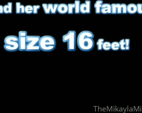 Mikayla Miles aka Themikaylamiles OnlyFans - Little Woman trying on My Shoes #littlefeet #bigfeet #mikaylamiles