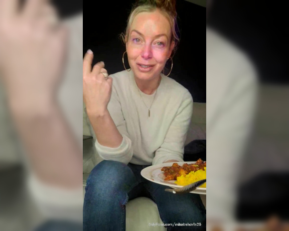Missbehavin26 aka Missbehavin26 OnlyFans - In case u missed the live stream the other night here it is Was just eating dinner catching up with