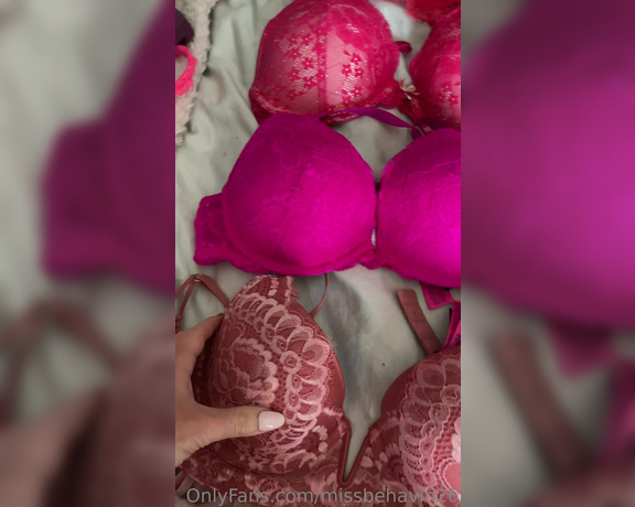 Missbehavin26 aka Missbehavin26 OnlyFans - Update on my bra collection lolll 28 of them Whaaaat 1