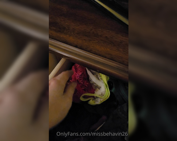 Missbehavin26 aka Missbehavin26 OnlyFans - Little video I made of my panties, bras and toys Kevin asked to see my stash so Im sharing with