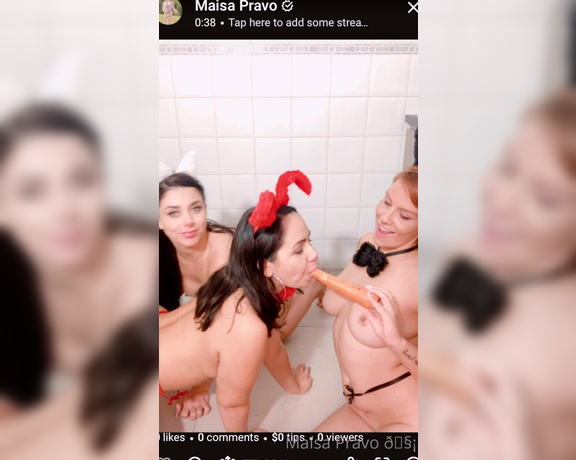 Maisa Pravo aka Mpwebmodel OnlyFans - Especial trio lsbico de Pscoa Lambuzadas no chocolate branco e se chupando muito! @sayurisyor