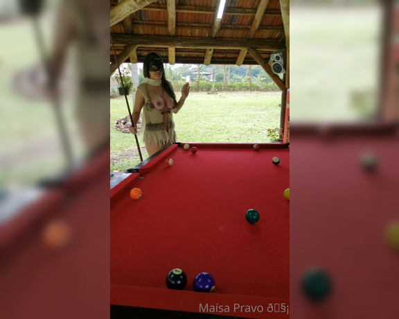 Maisa Pravo aka Mpwebmodel OnlyFans - ESPONTANEO E DESCONTRAIDO JOGO NA MESA DE SINUCA @amandasmell e @sayurisyor Na serra gaucha !!!