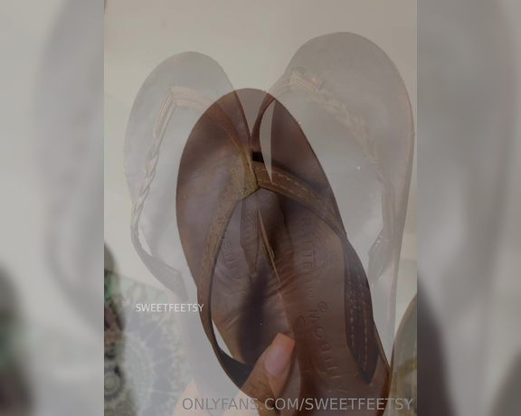 Sweetfeetsy Premium aka Sweetfeetsy OnlyFans - Here are both pairs of my rainbows flip flops