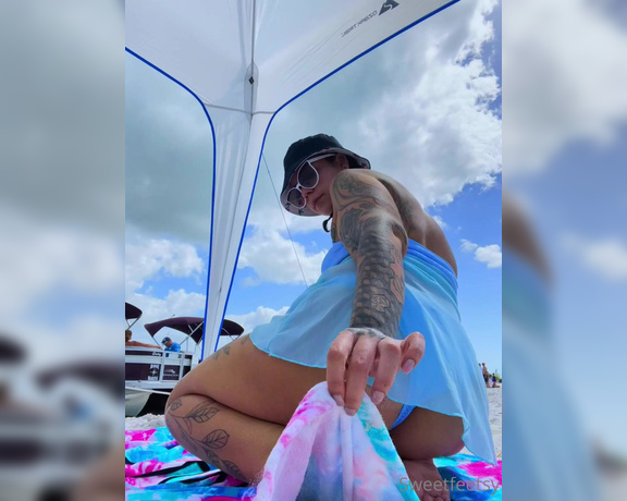 Sweetfeetsy Premium aka Sweetfeetsy OnlyFans - Lil public beach play