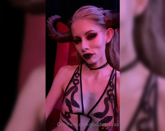 Goddess Kyaa aka Goddesskyaa OnlyFans - Dark rituals and bad omens, become one with the damned and sell your soul to the devil she’s hung