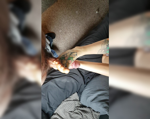 Adreena Angela aka Adreena_angela OnlyFans - Clip POV foot job Practising on my very lucky test subject I see now he kept getting my puss in