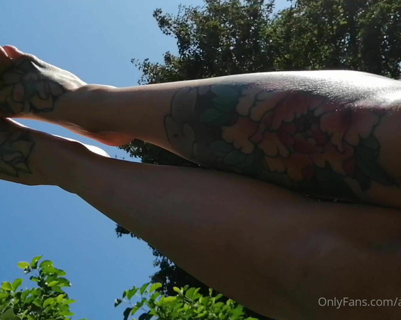 Adreena Angela aka Adreena_angela OnlyFans - Garden foot teasing Probably the last of the summer! 1