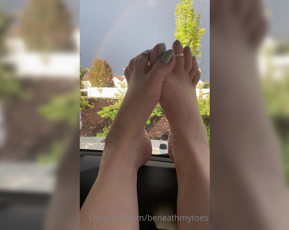 Beneathmytoes aka Beneathmytoes OnlyFans - There was a crazy ass rain storm but a beautiful after! I was waiting for my sister to come back 1