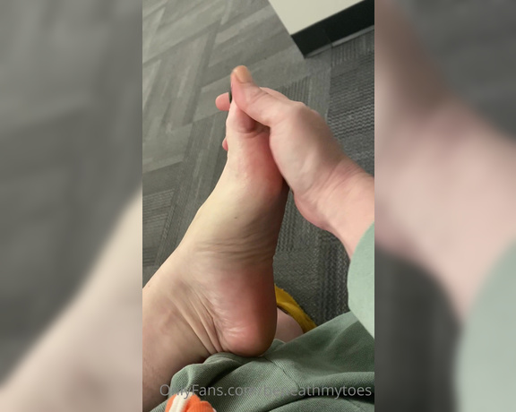 Beneathmytoes aka Beneathmytoes OnlyFans - Another day, and other hot foot in these boots! I wish I wasn’t so scared of people catching me I’ 1