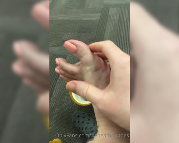 Beneathmytoes aka Beneathmytoes OnlyFans - Got caught! Haha This video is for all the sock lint fans out there Ok, I’m not sure that anyone