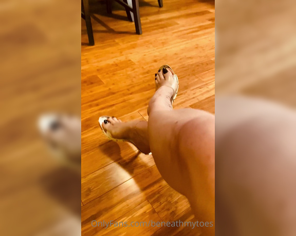 Beneathmytoes aka Beneathmytoes OnlyFans - A rough dangle video I need to up my production game for you all