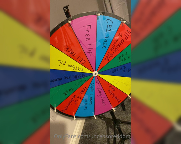 Obey Angelina aka Uncensoreddom OnlyFans - FUN FRIDAY WITH ANY VIDEO OPEN THIS EVE YOU GET A FREE SPIN ON MY PRIZE WHEEL YOUR SPIN WILL BE POST