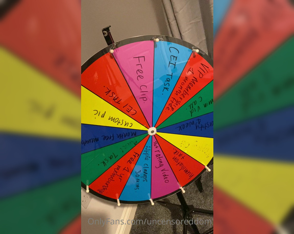 Obey Angelina aka Uncensoreddom OnlyFans - FUN FRIDAY WITH ANY VIDEO OPEN THIS EVE YOU GET A FREE SPIN ON MY PRIZE WHEEL YOUR SPIN WILL BE POST