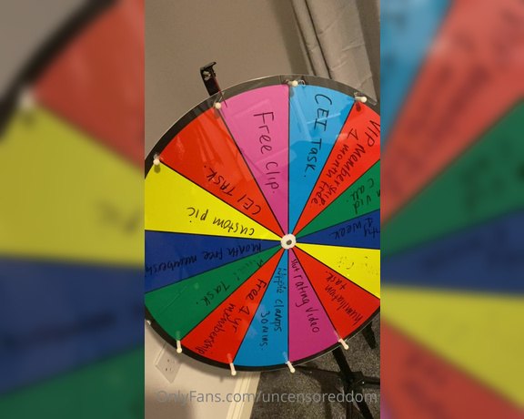 Obey Angelina aka Uncensoreddom OnlyFans - FUN FRIDAY WITH ANY VIDEO OPEN THIS EVE YOU GET A FREE SPIN ON MY PRIZE WHEEL YOUR SPIN WILL BE POST