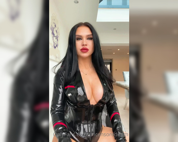 Obey Angelina aka Uncensoreddom OnlyFans - Tip if you want more Latex Tease vids