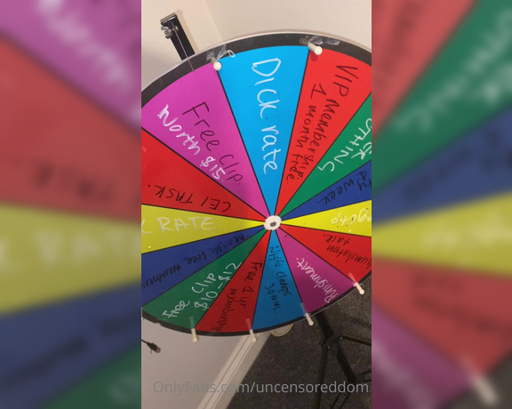 Obey Angelina aka Uncensoreddom OnlyFans - NEW WHEEL WITH EVERY PURCHASE OF A CLIP CLIP THIS EVENING AFTER 7PM YOU CAN WIN A SPIN NEW PRIZES