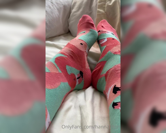 Hannah Robins aka Hanna_hcri OnlyFans - Wiggling toes wearing socks, and ofc a sock removal at the end