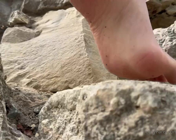 Eye Candy Toes aka Eyecandytoes Footjob OnlyFans - Giantess Slowly Climbing Up Side of Mountain with Huge Feet