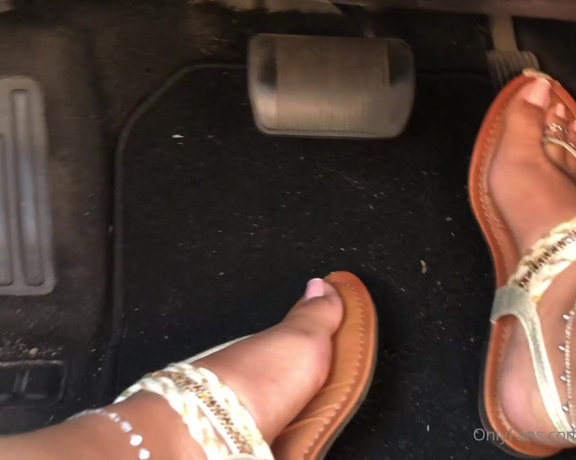 Eye Candy Toes aka Eyecandytoes Footjob OnlyFans - Pedal Pumping on my Sunday Drive