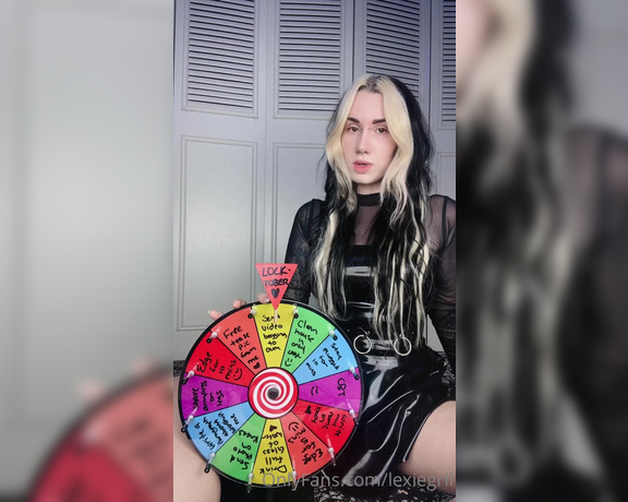 Lexiegrll aka Lexiegrll OnlyFans - !!TASK SPIN WHEEL!! Thought this would be super fun especially with locktober! Tip $5 for a spin!