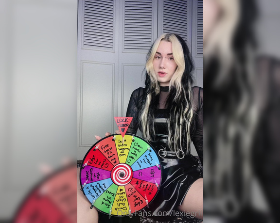 Lexiegrll aka Lexiegrll OnlyFans - !!TASK SPIN WHEEL!! Thought this would be super fun especially with locktober! Tip $5 for a spin!