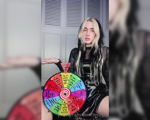 Lexiegrll aka Lexiegrll OnlyFans - !!TASK SPIN WHEEL!! Thought this would be super fun especially with locktober! Tip $5 for a spin!