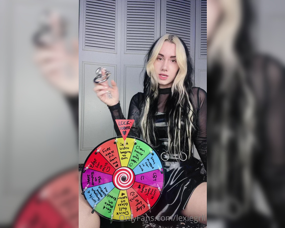 Lexiegrll aka Lexiegrll OnlyFans - !!TASK SPIN WHEEL!! Thought this would be super fun especially with locktober! Tip $5 for a spin!