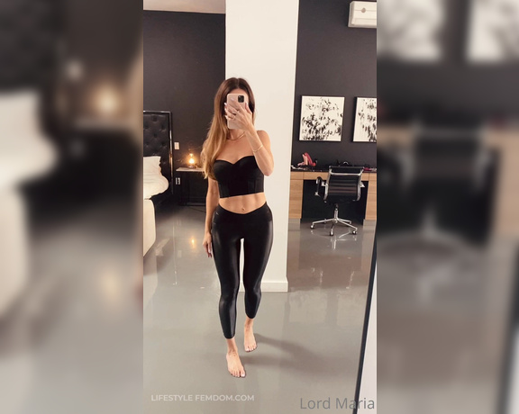 Lord Goddess Maria aka Lordmaria OnlyFans - Black on black with a splash of pink