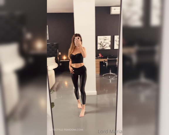 Lord Goddess Maria aka Lordmaria OnlyFans - Black on black with a splash of pink