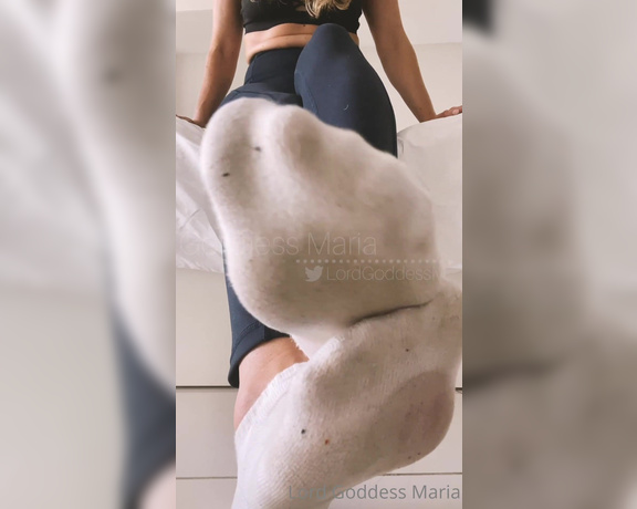 Lord Goddess Maria aka Lordmaria OnlyFans - I want you to buy these socks and study the smell Clip title Be a Good Sweat Slut