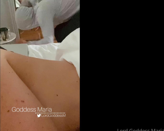 Lord Goddess Maria aka Lordmaria OnlyFans - This is the only way My morning should go, followed by a foot massage of course