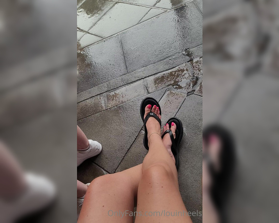 Lou In Heels aka Louinheels OnlyFans - The rain wouldnt stop me from getting these beauties out!