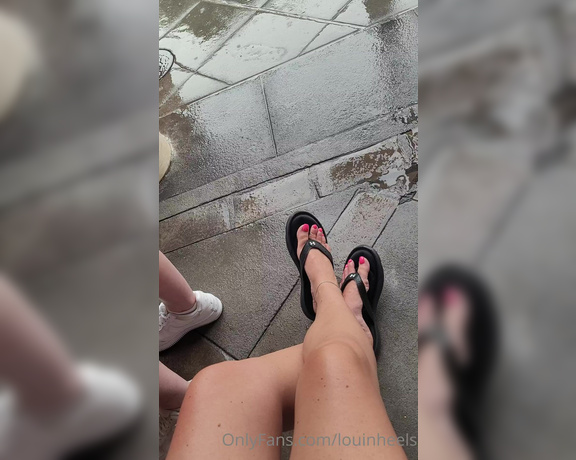 Lou In Heels aka Louinheels OnlyFans - The rain wouldnt stop me from getting these beauties out!