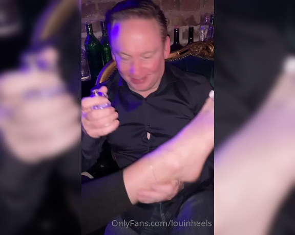 Lou In Heels aka Louinheels OnlyFans - He then used my feet to do a tequila shot xxxx they were very well enjoyed last night