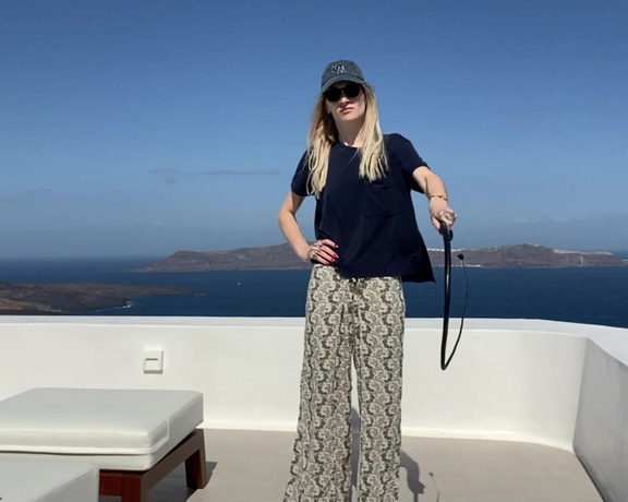 Miss Adah Vonn aka Topdomme OnlyFans - Video Whip practice on a windy roof in Santorini, Greece The echo of a good snap is so sexy to