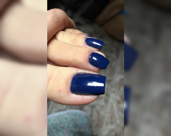 Feet Braga aka Feetbraga OnlyFans - BLUE nail speacial for my subscribers