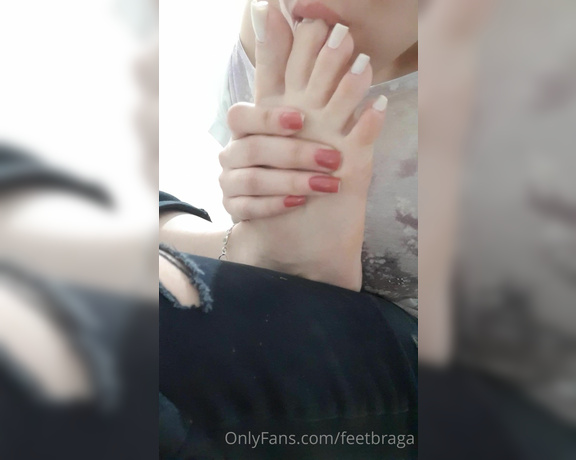 Feet Braga aka Feetbraga OnlyFans - Tasting my pink toes