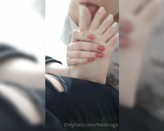 Feet Braga aka Feetbraga OnlyFans - Tasting my pink toes