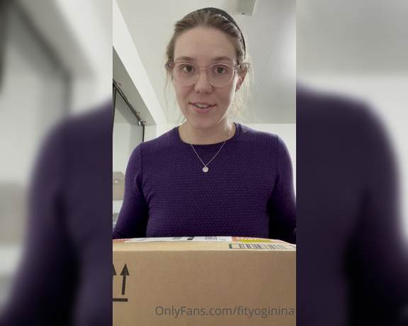 Nina aka Fityoginina OnlyFans - Unboxing plus a monumental first time story I caught my first time ever squirting on camera on acci