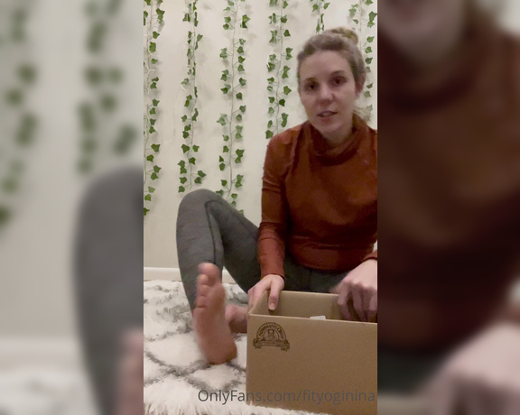 Nina aka Fityoginina OnlyFans - Crystal gifts thanks to a special sub who wanted to help me get my studio finished I feel so loved!