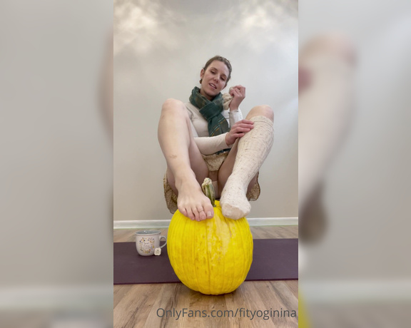 Nina aka Fityoginina OnlyFans - I love this pumpkin and it reminded me of your face and all the things I want to do to you I want