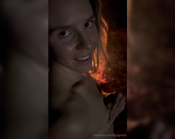 Nina aka Fityoginina OnlyFans - This is a preview for my newest video, Nude Campfire Blowjob tip $15 under this post for the full